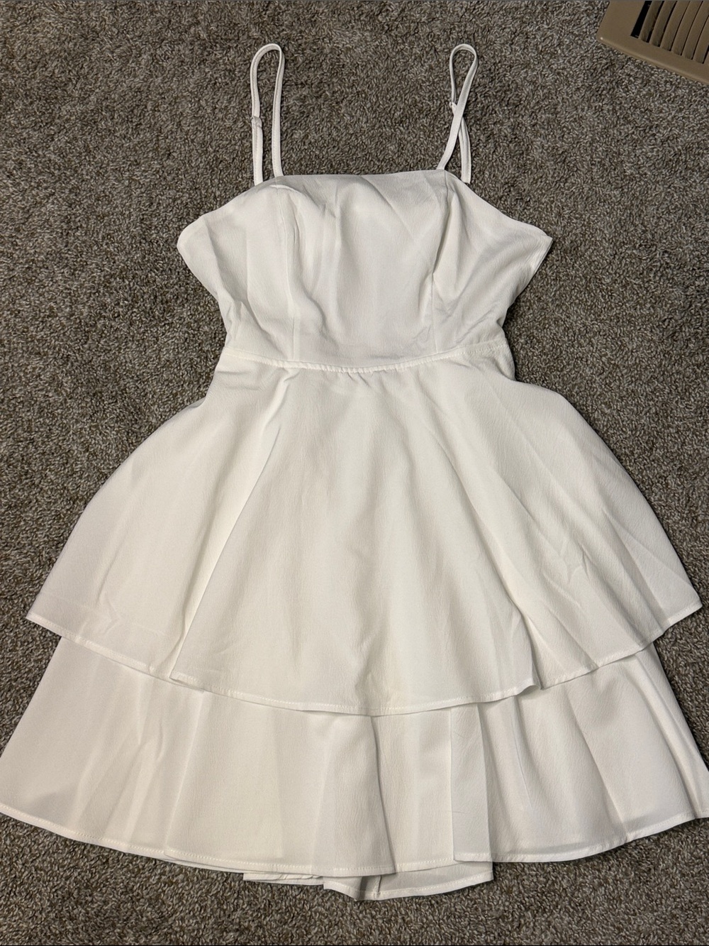 White Tiered Dress